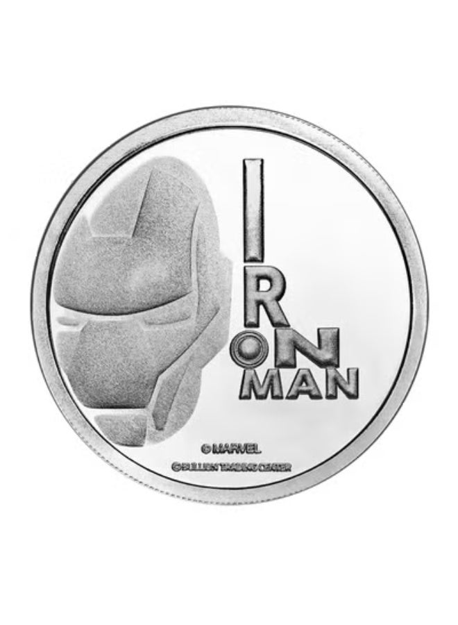 BTC 8g Marvel Silver Coin - Iron Man - Image 2